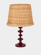 House of Capricorn Freixo Bordeaux Wood Lamp Base