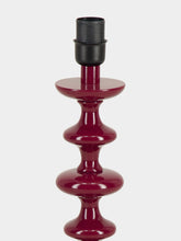 House of Capricorn Freixo Bordeaux Wood Lamp Base