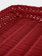 House of Capricorn Handmade Vitória Red Wicker Large Tray