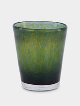 House of Capricorn Handblown Avis Green Glass Tumbler