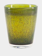 House of Capricorn Handblown Avis Green Glass Tumbler