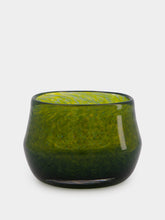 House of Capricorn Handblown Avis Green Glass Bowl