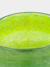 House of Capricorn Handblown Avis Green Glass Bowl