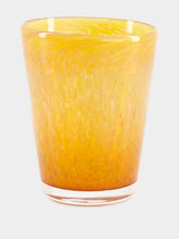 House of Capricorn Handblown Avis Yellow Glass Tumbler