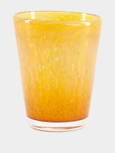 House of Capricorn Handblown Avis Yellow Glass Tumbler