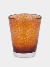 House of Capricorn Handblown Avis Amber Glass Tumbler