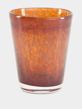 House of Capricorn Handblown Avis Amber Glass Tumbler