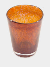 House of Capricorn Handblown Avis Amber Glass Tumbler