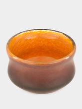 House of Capricorn Handblown Avis Amber Glass Bowl