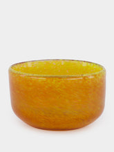 House of Capricorn Handblown Avis Yellow Glass Bowl