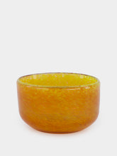 House of Capricorn Handblown Avis Yellow Glass Bowl