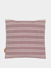 House of Capricorn Handmade Inês Bordeaux Cotton and Linen Cushion