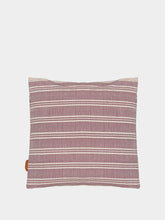 House of Capricorn Handmade Inês Bordeaux Cotton Linen Cushion