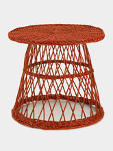 House of Capricorn Handmade Furnas Brick Wicker Side Table