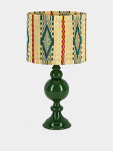 House of Capricorn Sado Green Wood Lamp Base