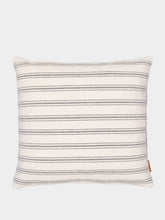 House of Capricorn Handmade Inês Black Cotton and Linen Cushion