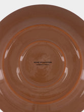 House of Capricorn Hand-Painted Viana Black Stoneware Dinner Plate
