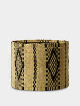 House of Capricorn Handmade Coruche Natural and Black Reed Small Lampshade