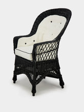 House of Capricorn Furnas Ivory and Black Linen Seating Cushion