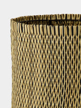 House of Capricorn Handmade Coruche Natural and Black Reed Medium Lampshade