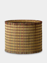 House of Capricorn Handmade Coruche Natural, Red and Green Reed Medium Lampshade