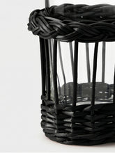 House of Capricorn Handmade Vitória Black Wicker and Glass Tumbler