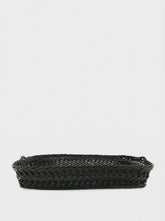 House of Capricorn Handmade Vitória Black Wicker Large Tray