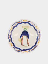 House of Capricorn Hand-Painted Comporta The Harvester Stoneware Soup Plate