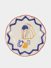 House of Capricorn Hand-Painted Comporta The Water Carrier Stoneware Dinner Plate