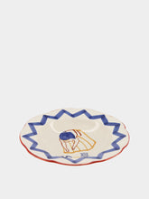House of Capricorn Hand-Painted Comporta The Water Carrier Stoneware Soup Plate