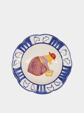 House of Capricorn Hand-Painted Comporta The Farmer Stoneware Soup Plate