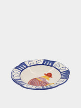 House of Capricorn Hand-Painted Comporta The Farmer Stoneware Soup Plate