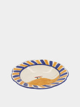 House of Capricorn Hand-Painted Comporta House Stoneware Soup Plate