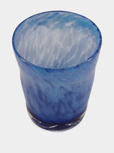 House of Capricorn Handblown Avis Blue Glass Tumbler