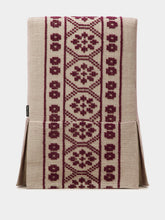House of Capricorn Handmade Inês Bordeaux Cotton Linen Slipper Chair
