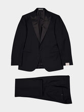 Corneliani Single-Breasted Virgin-Wool Black Suit