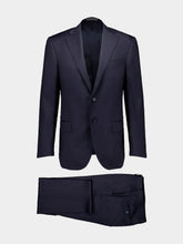 Corneliani Single-Breasted Wool Navy Suit