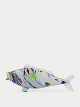 All Origine Blue and Brown Glass Fish Sculpture