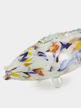 All Origine Blue and White Glass Fish Sculpture