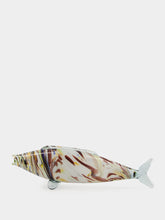 All Origine White and Brown Glass Fish Sculpture