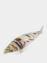 All Origine White and Brown Glass Fish Sculpture