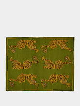 Green Suzani Killim Hand Embroidered Wool Rug | HP - Fashion Clinic