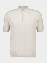 Boglioli White Linen-Cotton Regular Fit Polo