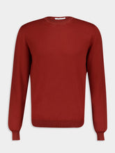Boglioli Maroon Cotton Crew Neck Sweatshirt
