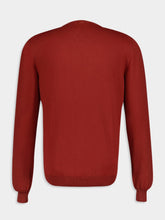 Boglioli Maroon Cotton Crew Neck Sweatshirt