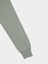 Boglioli Sage Green Cotton Crew-Neck Jumper