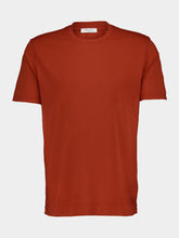 Boglioli Rust Cotton Crew Neck T-Shirt