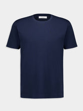 Boglioli Dark Blue Cotton Crew Neck T-shirt
