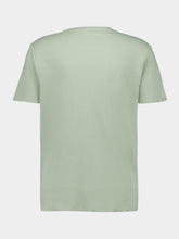 Boglioli Light Green Cotton Linen Crew Neck T-Shirt
