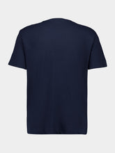Boglioli Navy Blue Cotton Linen Crew Neck T-Shirt